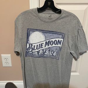 Blue Moon Beer Shot Sleeve T-shirt